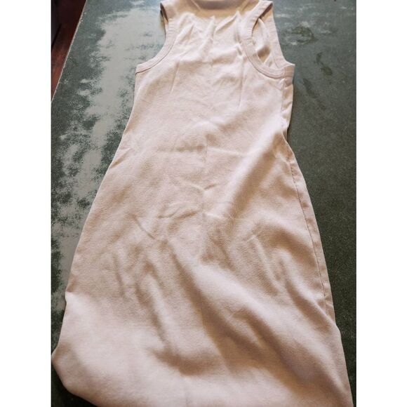 Standard James Perse Womens Ribbed Body Con Dress Light Pink  sz 2 (Small) - Picture 6 of 6